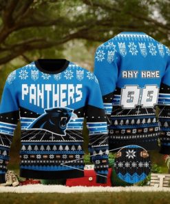 Nfl Carolina Panthers Personalized Ugly Christmas Sweaters