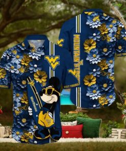 West Virginia Mountaineers Hawaiian Shirt Mickey Love Surfing Trending Summer Gift