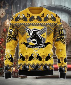 Harry Potter Hufflepuff Ugly Christmas Sweater Xmas Men And Women Christmas Gift