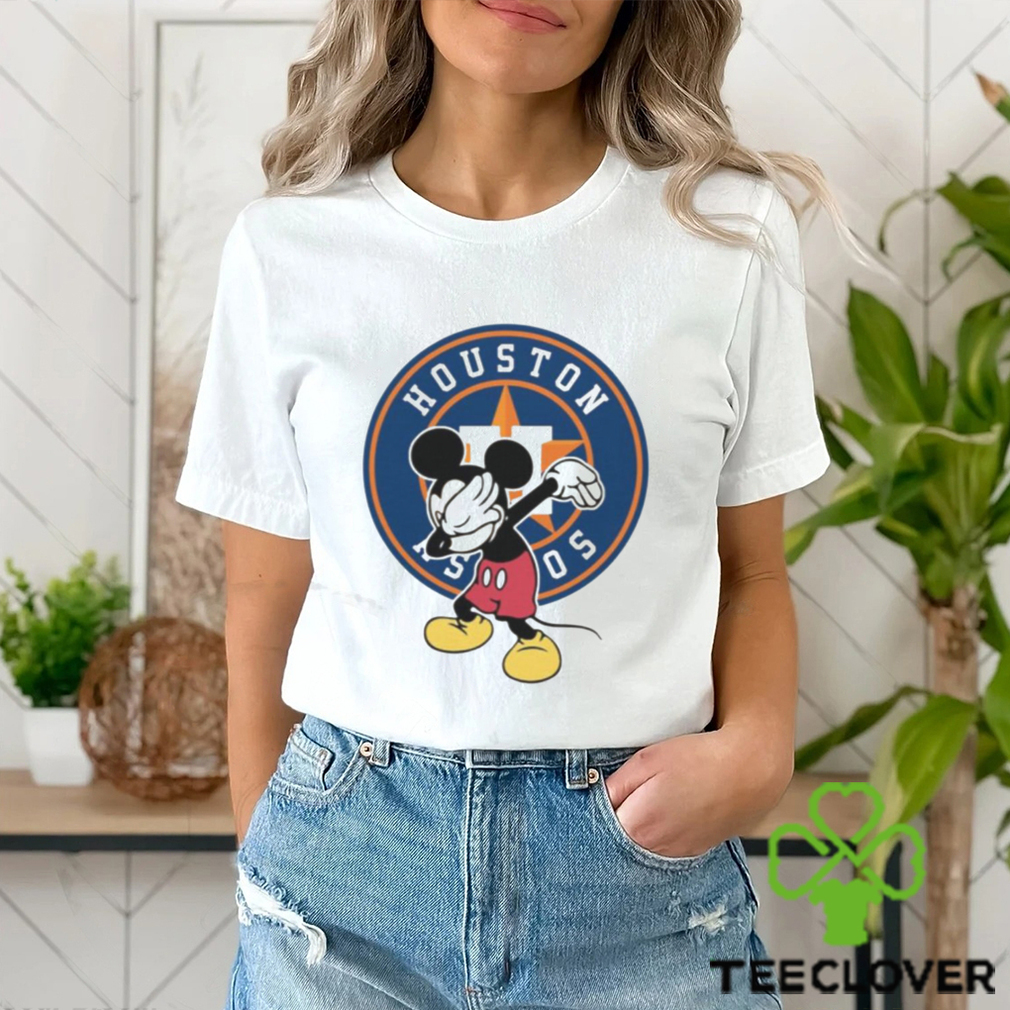 Houston Astros MLB Baseball Dabbing Mickey Disney Sports Shirt