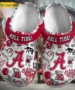 ALabama Crimson Roll Tide Football Crocs For Adults