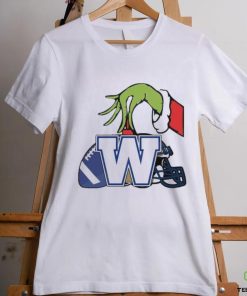 Grinch Hand New Release Winnipeg Blue Bombers Canadian Football League Shirt