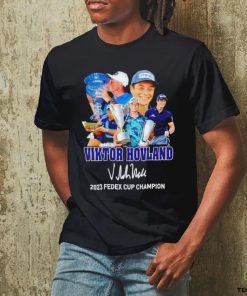 Viktor Hovland 2023 Fedex Cup Champion signature shirt
