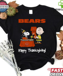 Peanuts Chicago Bears Football Happy Thanksgiving T Shirt