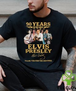 90 Years 1935 – 2025 Elvis Presley Thank You For The Memories T Shirt