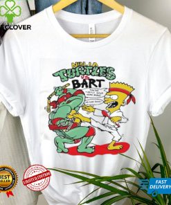 90s Bootleg Ninja Turtle Vs Bart Simpson Shirt