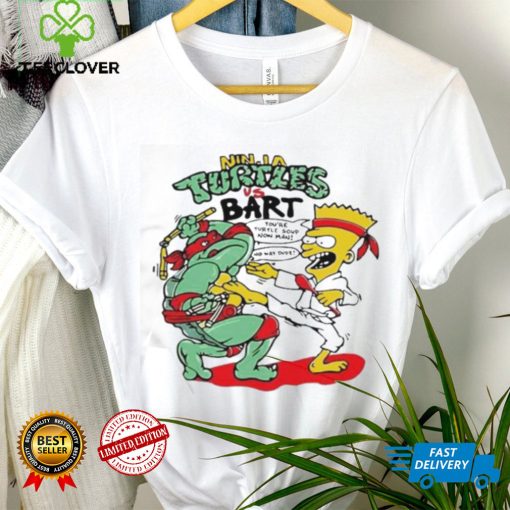 90s Bootleg Ninja Turtle Vs Bart Simpson Shirt