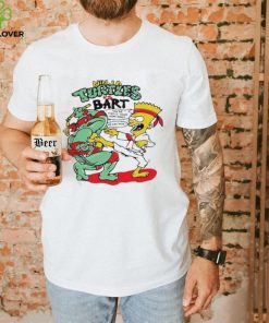 90s Bootleg Ninja Turtle Vs Bart Simpson Shirt