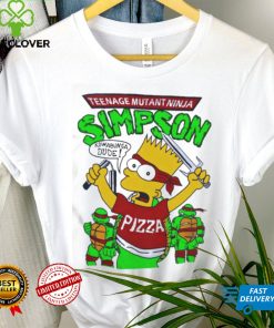 90s Bootleg Turtle Bart Teenage Mutant Ninja Simpson Kowabunga Dude Shirt