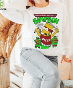 90s Bootleg Turtle Bart Teenage Mutant Ninja Simpson Kowabunga Dude Shirt