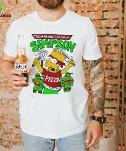 90s Bootleg Turtle Bart Teenage Mutant Ninja Simpson Kowabunga Dude Shirt