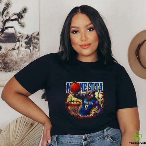 90s Style Basketball Wolf Minnesota shirt