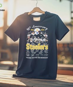 90th Anniversary 1933 2023 Steelers Signature Thank You For The Memories T shirt For Fans