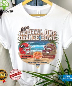 90th Capital One Orange Bowl Georgia Bulldogs vs Florida State Seminoles 2023 Matchup hoodie, sweater, longsleeve, shirt v-neck, t-shirt