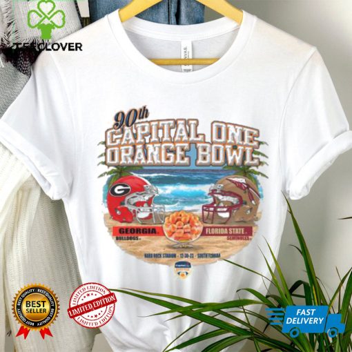 90th Capital One Orange Bowl Georgia Bulldogs vs Florida State Seminoles 2023 Matchup hoodie, sweater, longsleeve, shirt v-neck, t-shirt