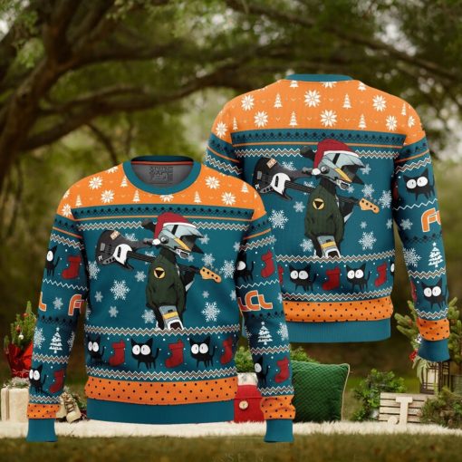 Cool Guitar Canti Fooly Cooly FLCL Ugly Christmas Sweater