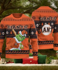 San Francisco Giants Grinch Christmas Ugly Sweater