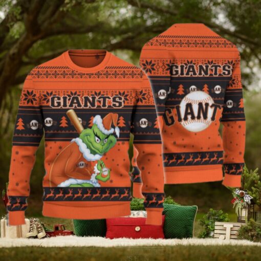 San Francisco Giants Grinch Christmas Ugly Sweater