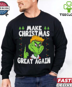 Make Christmas Great Again Grinch Donald Trump 2024 Xmas Funny shirt