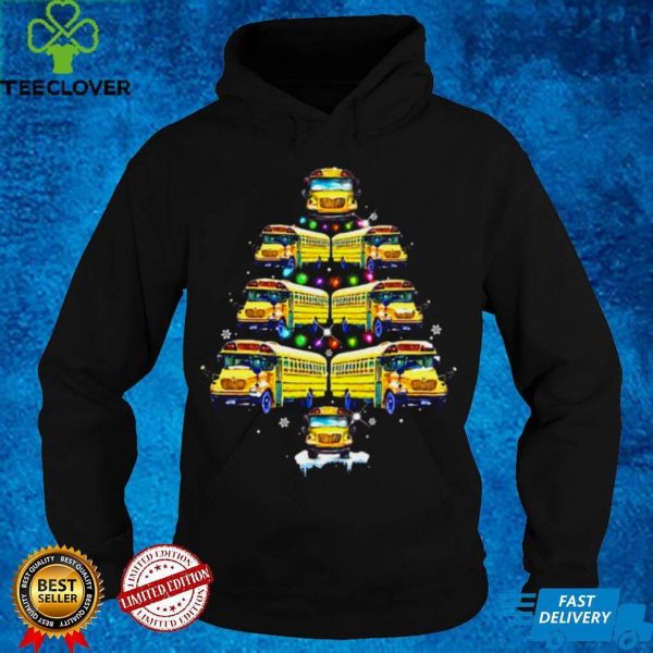 School Bus Christmas Tree Shirt