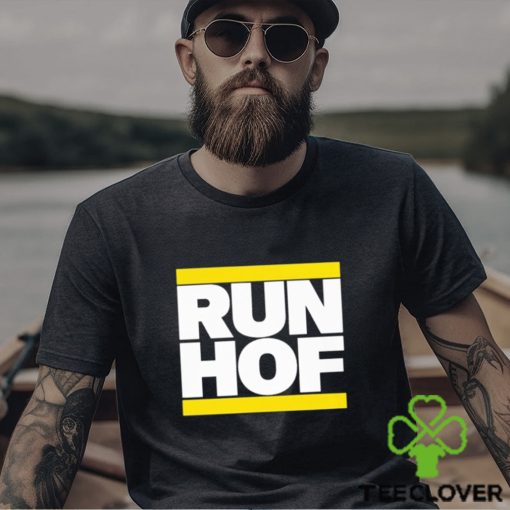 95.7 The Game Bonta Hill Wearing Run Hof T Shirts