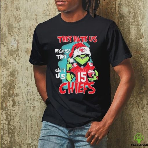 Santa Grinch They Hate Us Because Ain’t Us Kansas City Chiefs Christmas Shirt