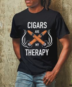 Cigars are my therapy logo hoodie, sweater, longsleeve, shirt v-neck, t-shirt