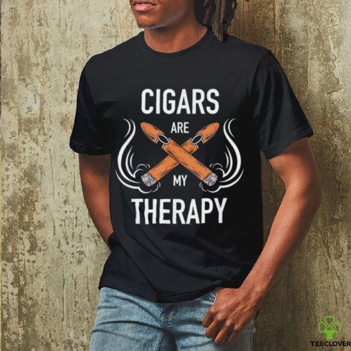 Cigars are my therapy logo hoodie, sweater, longsleeve, shirt v-neck, t-shirt