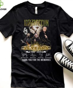 Led Zeppelin 55 Years 1968 2023 Thank You for the memories signatures shirt