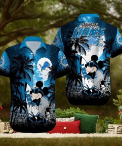 Detroit Lions Mickey Mouse Hawaiian Shirt