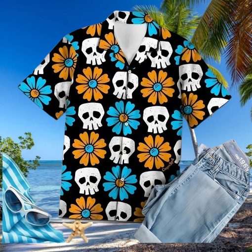 Buy Skull – Hawaiian Shirts – Sp404 1