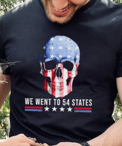 Skull We Went To 54 States T Shirt