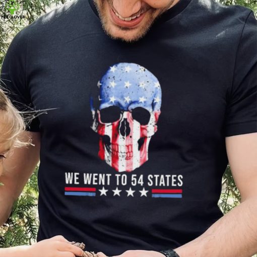 Skull We Went To 54 States T Shirt