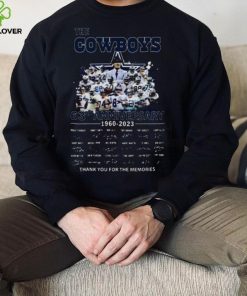 The Dallas Cowboys 63rd Anniversary 1960 2023 Thank You For The Memories Signatures shirt