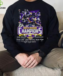 Minnesota Vikings 2022 North Division Champions Signatures Shirt