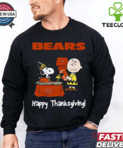 Peanuts Chicago Bears Football Happy Thanksgiving T Shirt