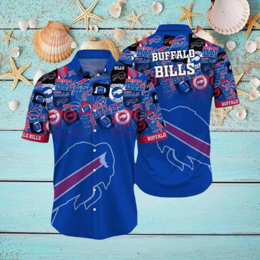 Buffalo Bills Logo Blue NFL Hawaiian Shirt Gift for Fans