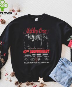 Motley Crue World Tour 2023 42nd Anniversary 1981 – 2023 Thank You For The Memories T Shirt 2 Motley Crue World Tour 2023 42nd Anniversary 1981 – 2023 Thank You For The Memories T Shirt