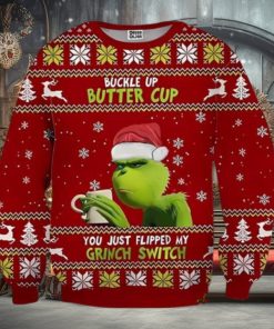 Grinch You Just Flipped My Grinch Switch Ugly Christmas Sweater Xmas 3D Printed Christmas Sweater Gift