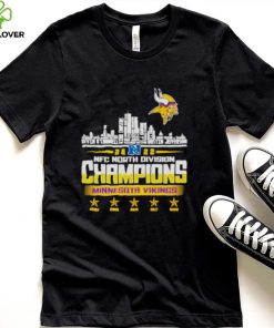 Minnesota Vikings players names 2022 NFC North Division city skyline Shirt
