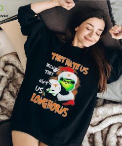 Santa Grinch Christmas They Hate Us Because Ain’t Us Texas Longhorns Shirt