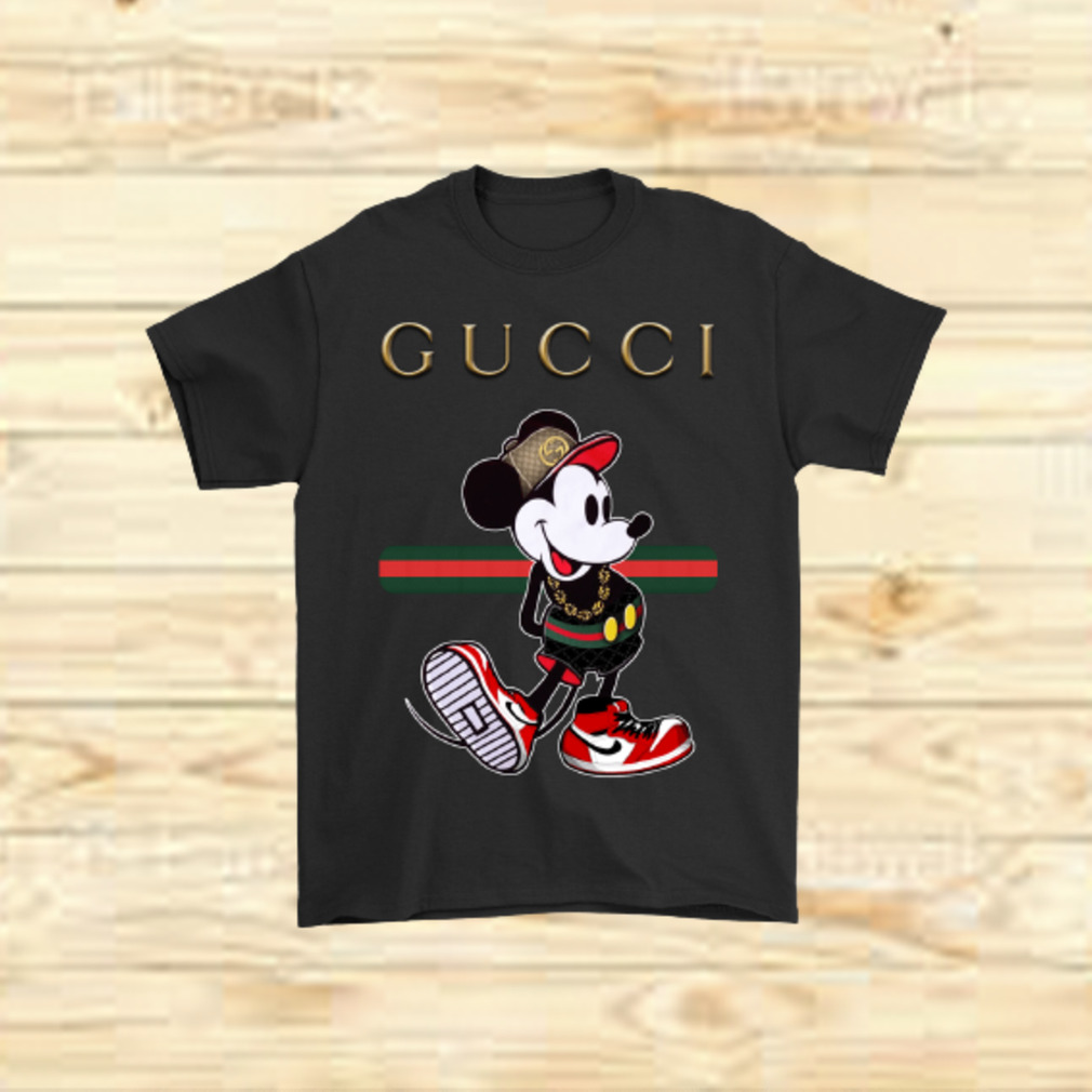 Clothing Shop Gucci Stripe Stylish Classic Mickey Mouse Shirts