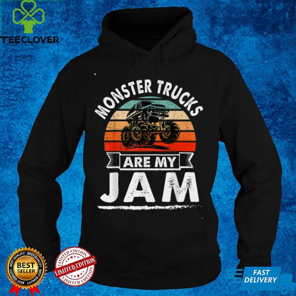 Vintage Monster Truck Are My Jam Retro Sunset Cool Engines T Shirt Vintage Monster Truck Are My Jam Retro Sunset Cool Engines T Shirt