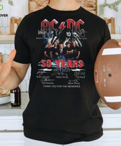 ACDC 50 Years Anniversary 1973 2023 Thank You For The Memories T Shirt