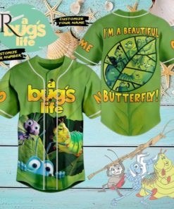 A Bug’s Life I’m A Beautiful Butterfly Custom Baseball Jersey