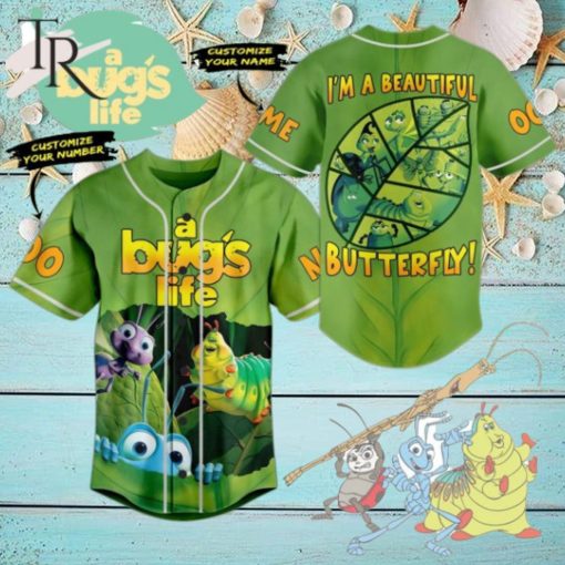 A Bug’s Life I’m A Beautiful Butterfly Custom Baseball Jersey