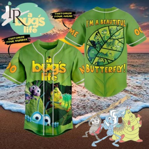 A Bug’s Life I’m A Beautiful Butterfly Custom Baseball Jersey