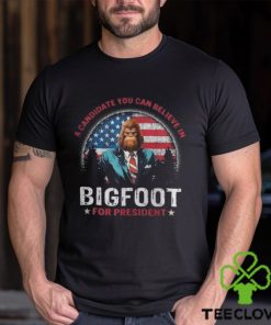 A Candidate You Can Believe In Bigfoot For President 2024 Vintage T Shirt