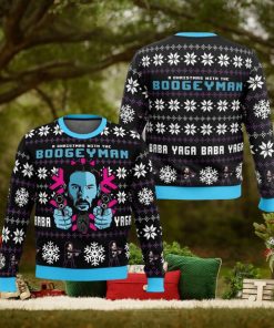 A Christmas With A Boogeyman Thriller Ugly Christmas Sweater Christmas Sweater For Men And Women