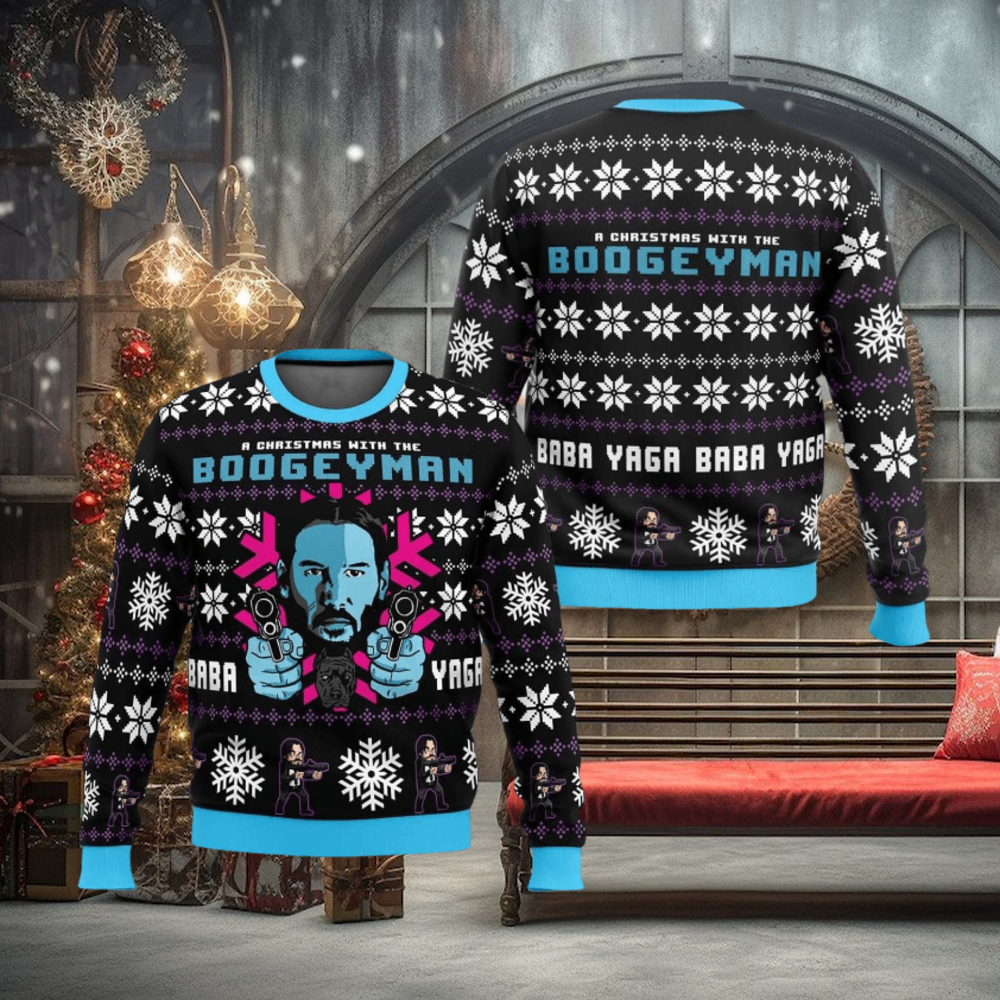A Christmas With A Boogeyman Thriller Ugly Christmas Sweater Christmas Sweater For Men And Women A Christmas With A Boogeyman Thriller Ugly Christmas Sweater Christmas Sweater For Men And Women